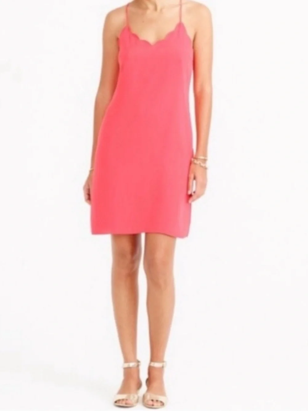 J. Crew Scalloped Halter Racerback Dress size 16